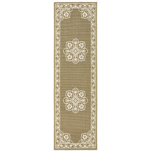 Marina 7764J Tan/Ivory 1'9" x 3'9" Rug