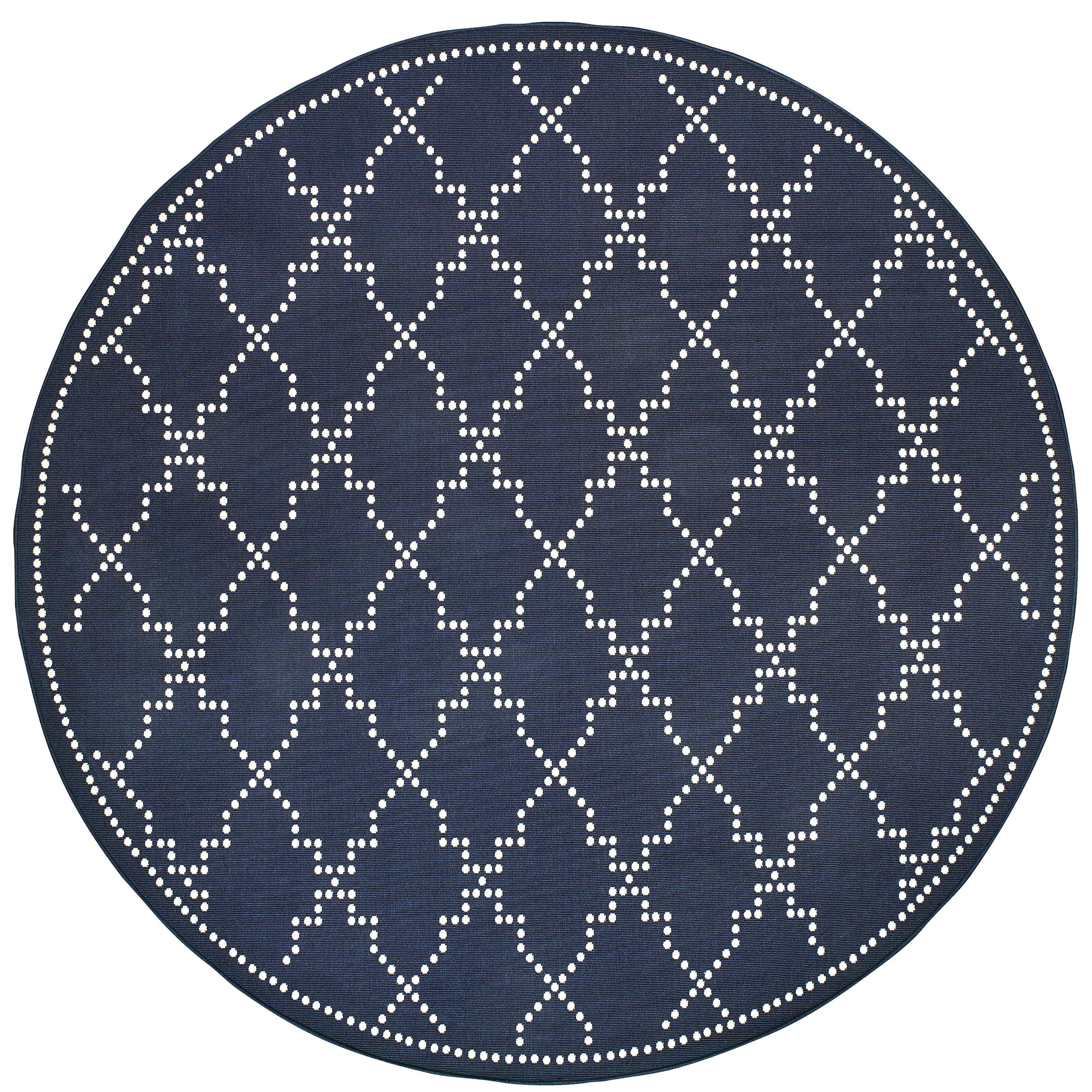 Marina 7765B Navy/Ivory 1'9" x 3'9" Rug