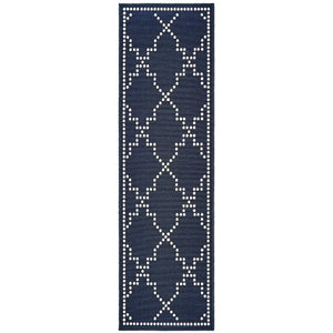 Marina 7765B Navy/Ivory 1'9" x 3'9" Rug