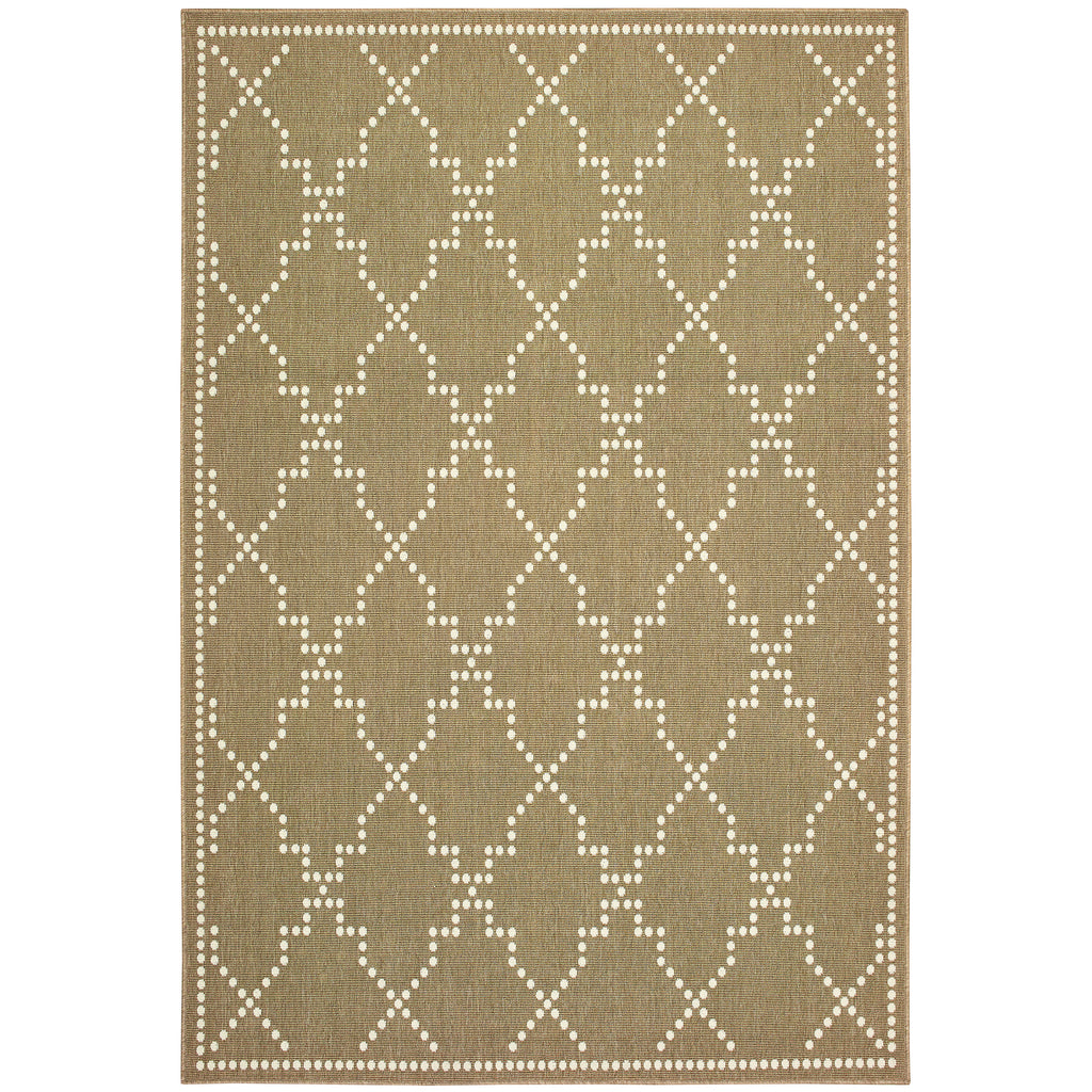 Marina 7765Y Tan/Ivory 1'9" x 3'9" Rug