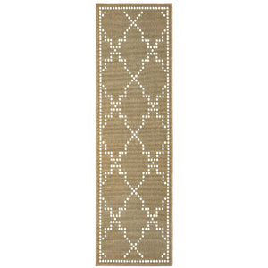 Marina 7765Y Tan/Ivory 1'9" x 3'9" Rug