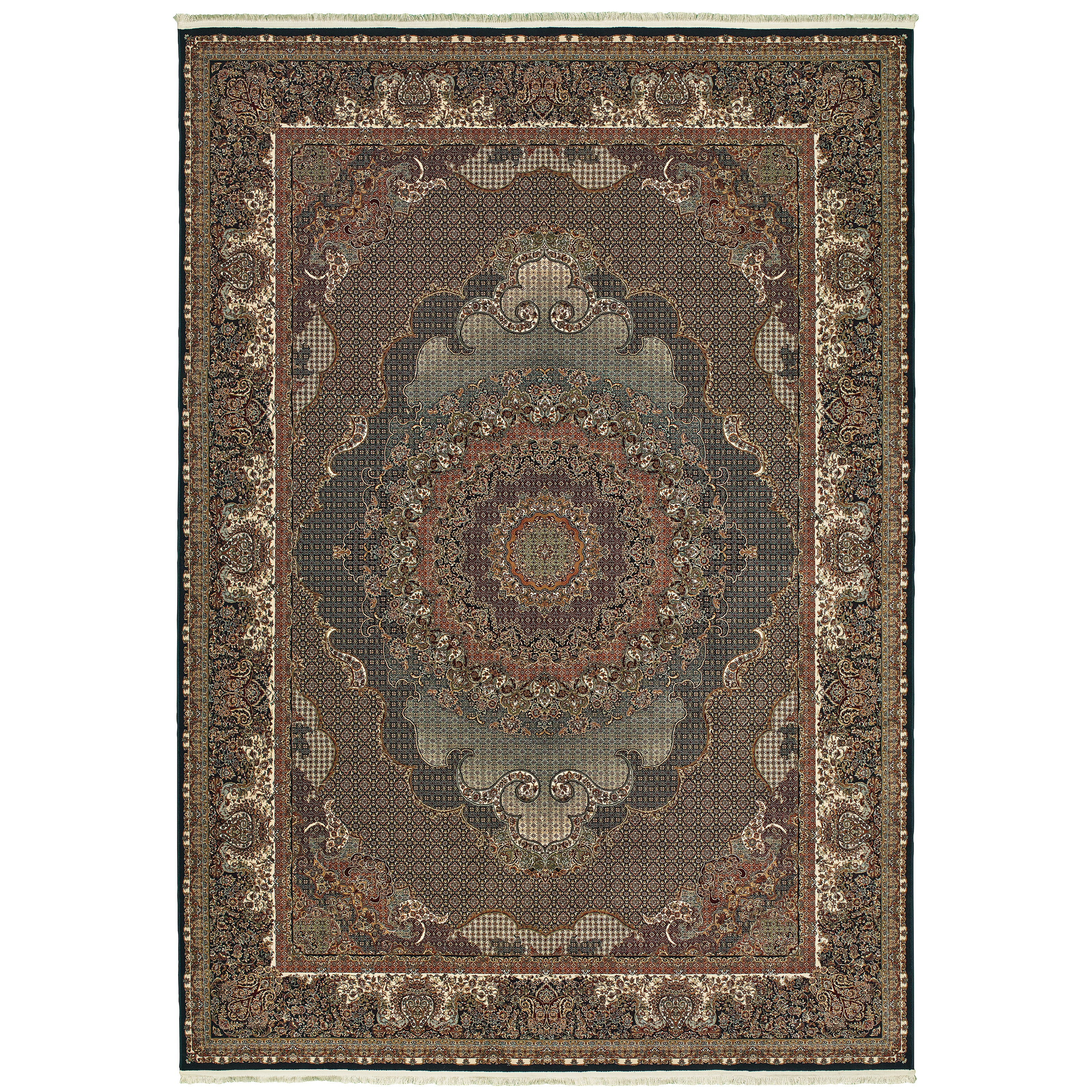 Masterpiece 5330B Blue/Red 5'3" x 7'6" Rug