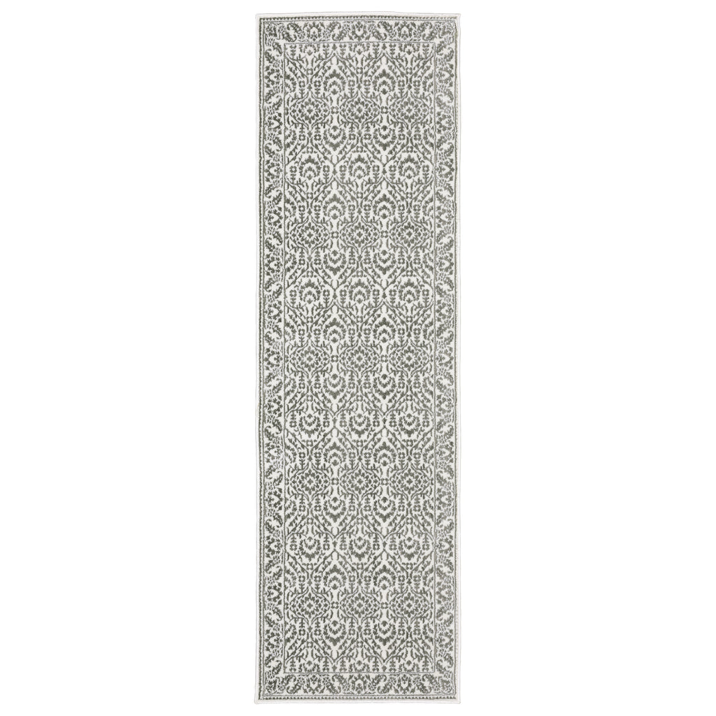 Montecito 2062H Grey/White 2'3" x 7'6" Rug