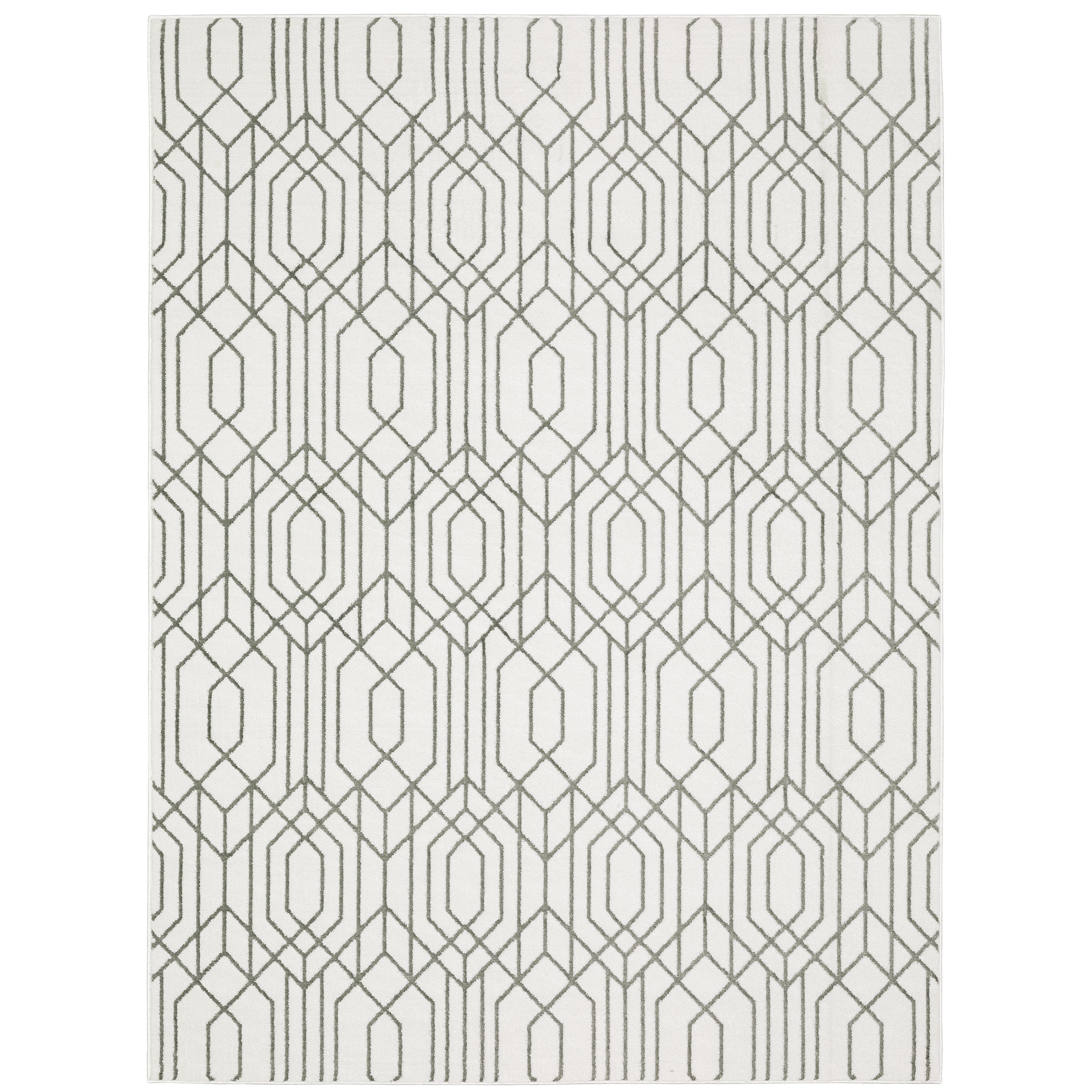 Montecito 4158W White/Grey 2'3" x 7'6" Rug