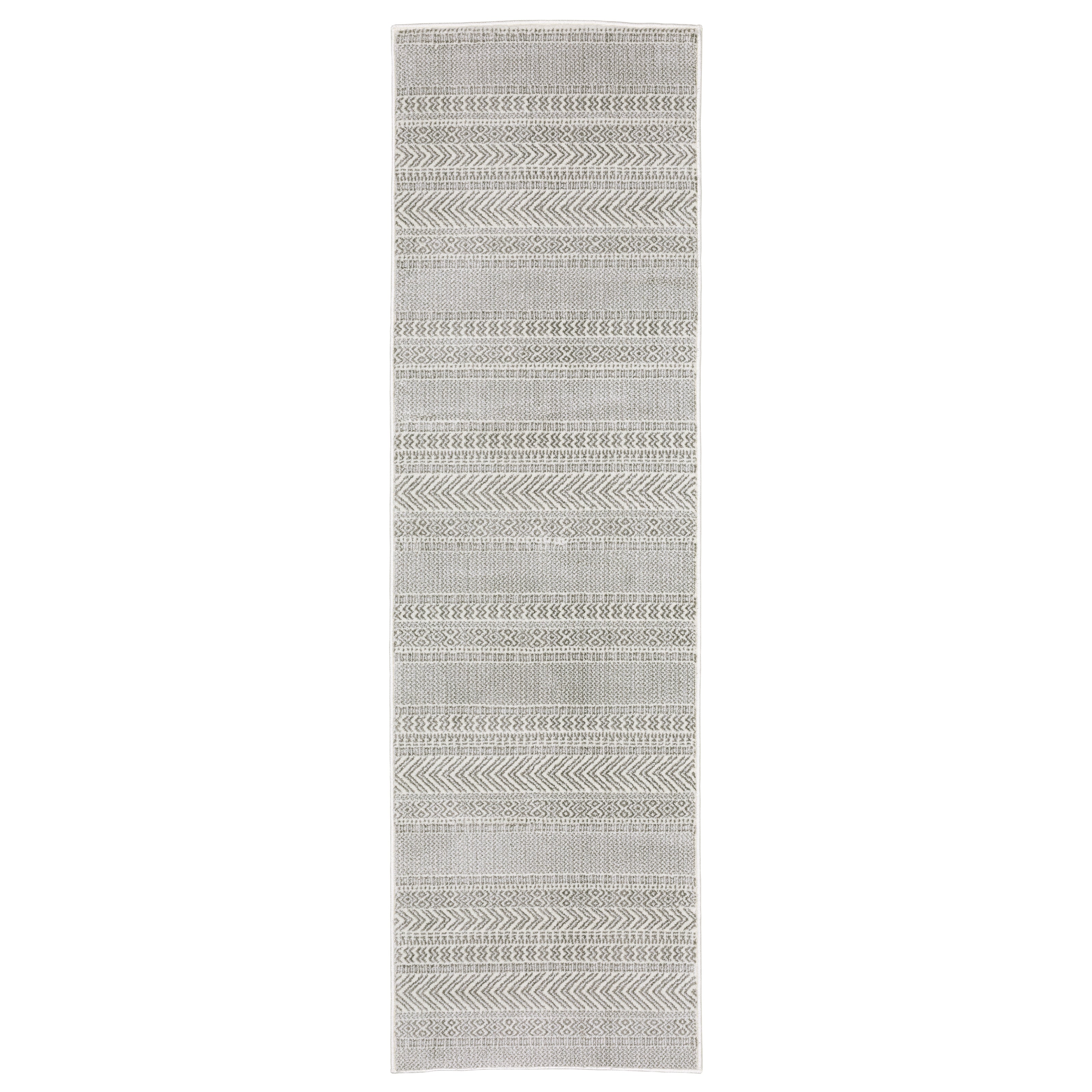 Montecito 4929E White/Grey 2'3" x 7'6" Rug