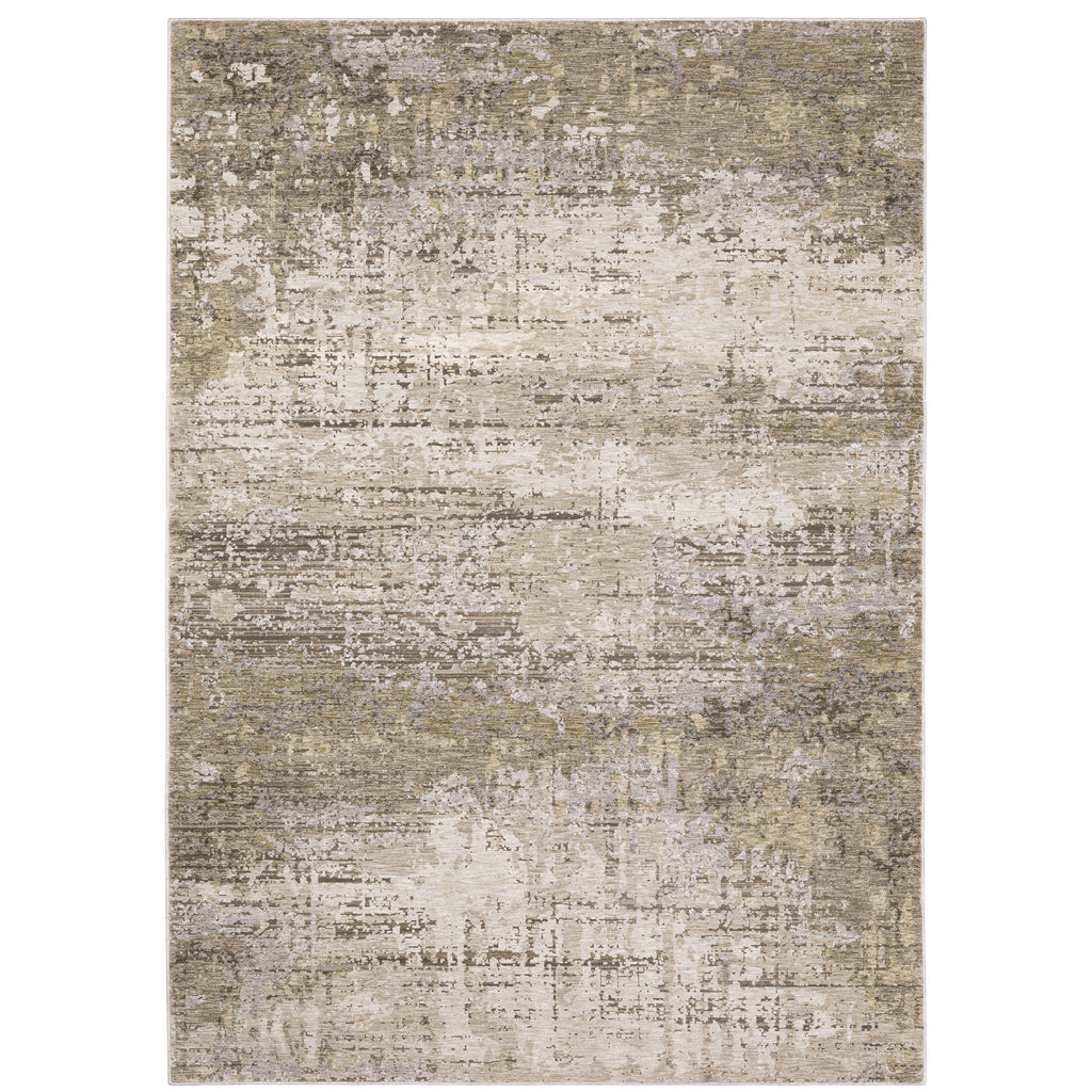 Nebulous 001H9 Beige/Grey 3'3" x 5' Rug