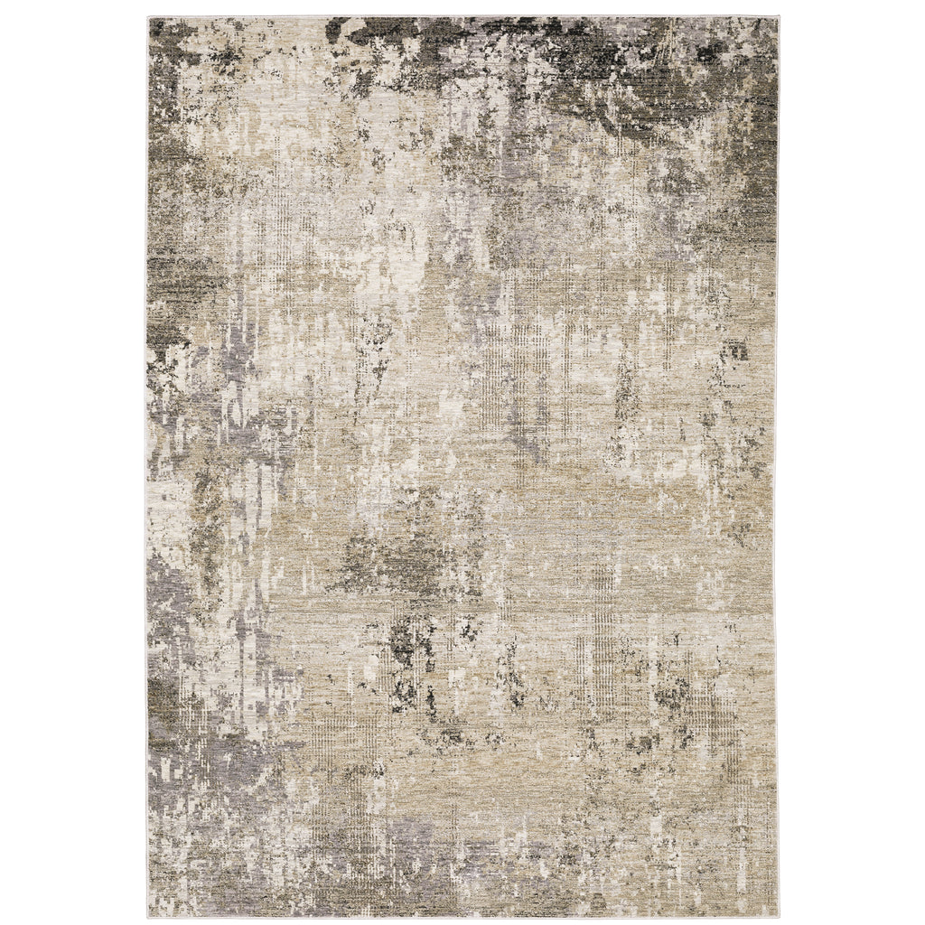 Nebulous 002X9 Beige/Grey 3'3" x 5' Rug