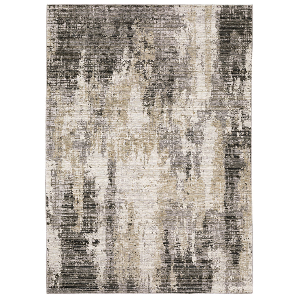 Nebulous 4151N Grey/Beige 3'3" x 5' Rug