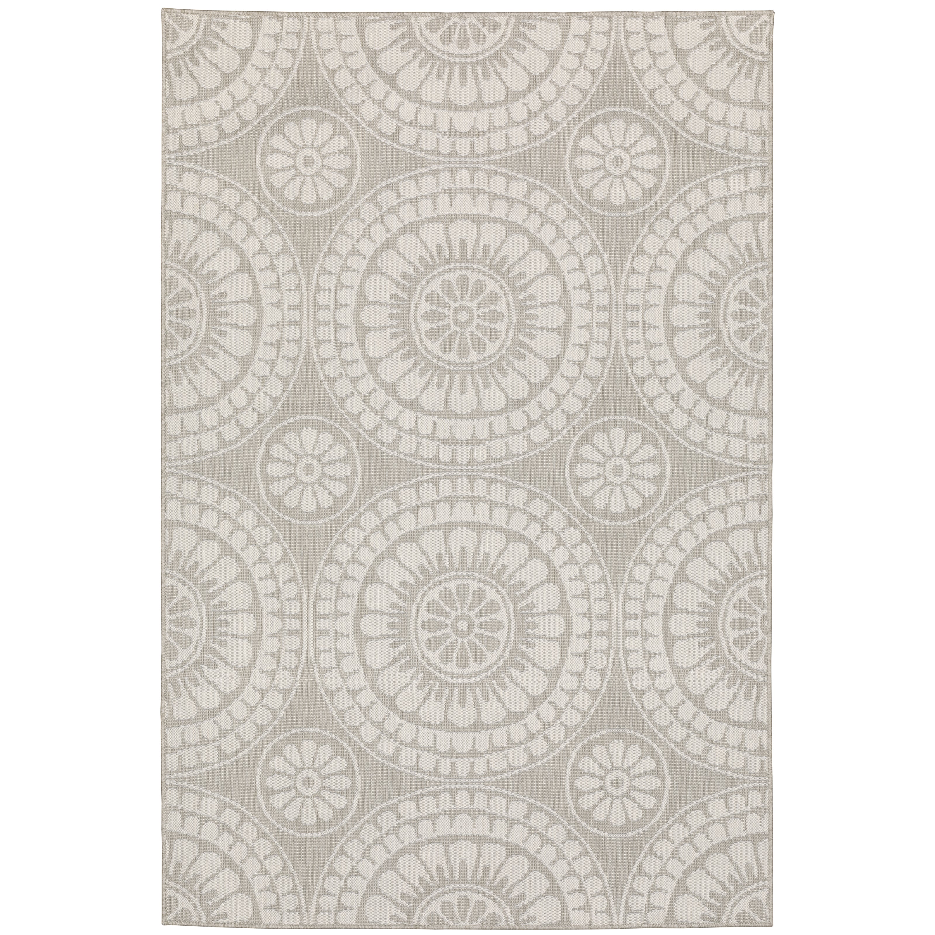 Portofino 1832H Grey/Ivory 3'3" x 5' Rug