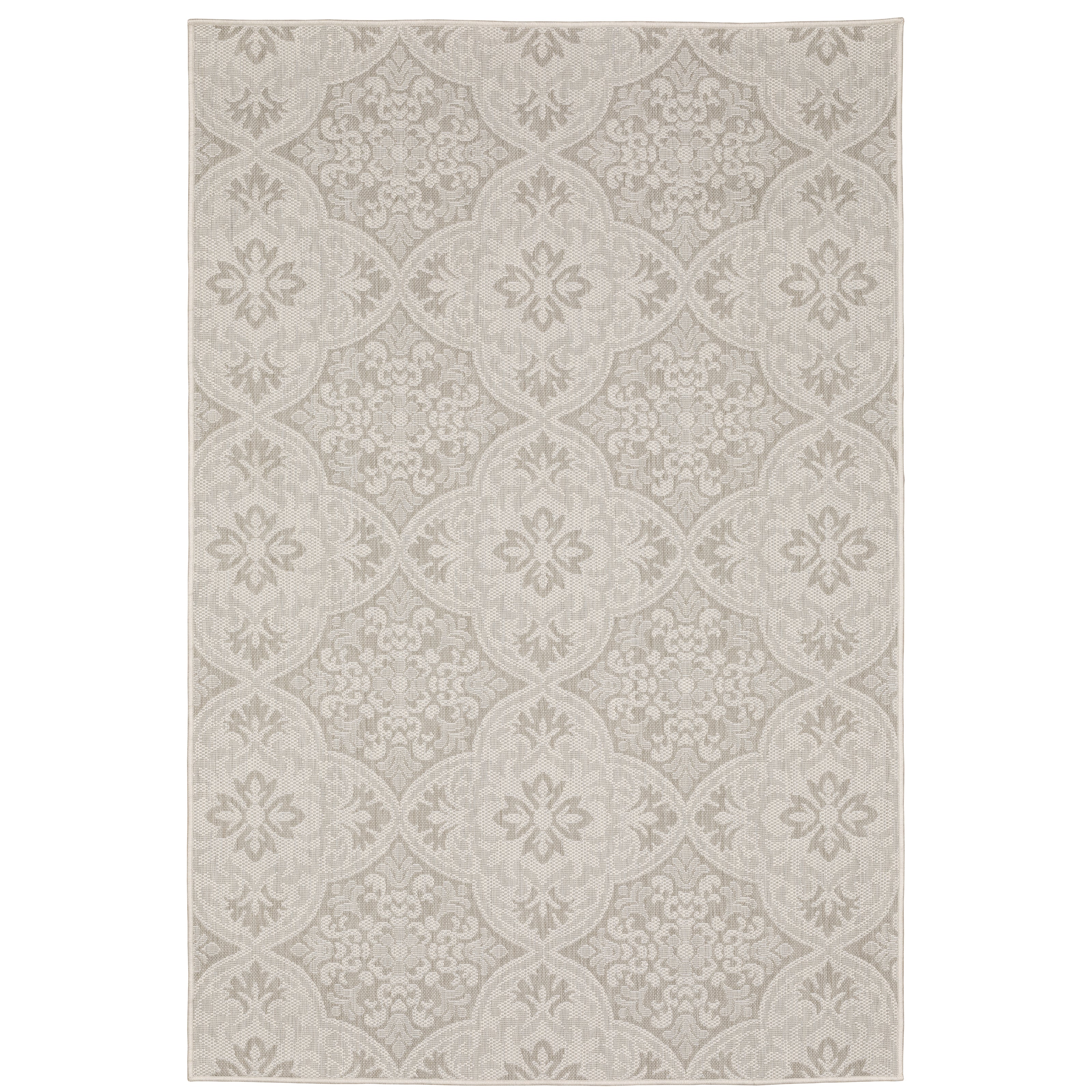 Portofino 2805W Ivory/Grey 3'3" x 5' Rug