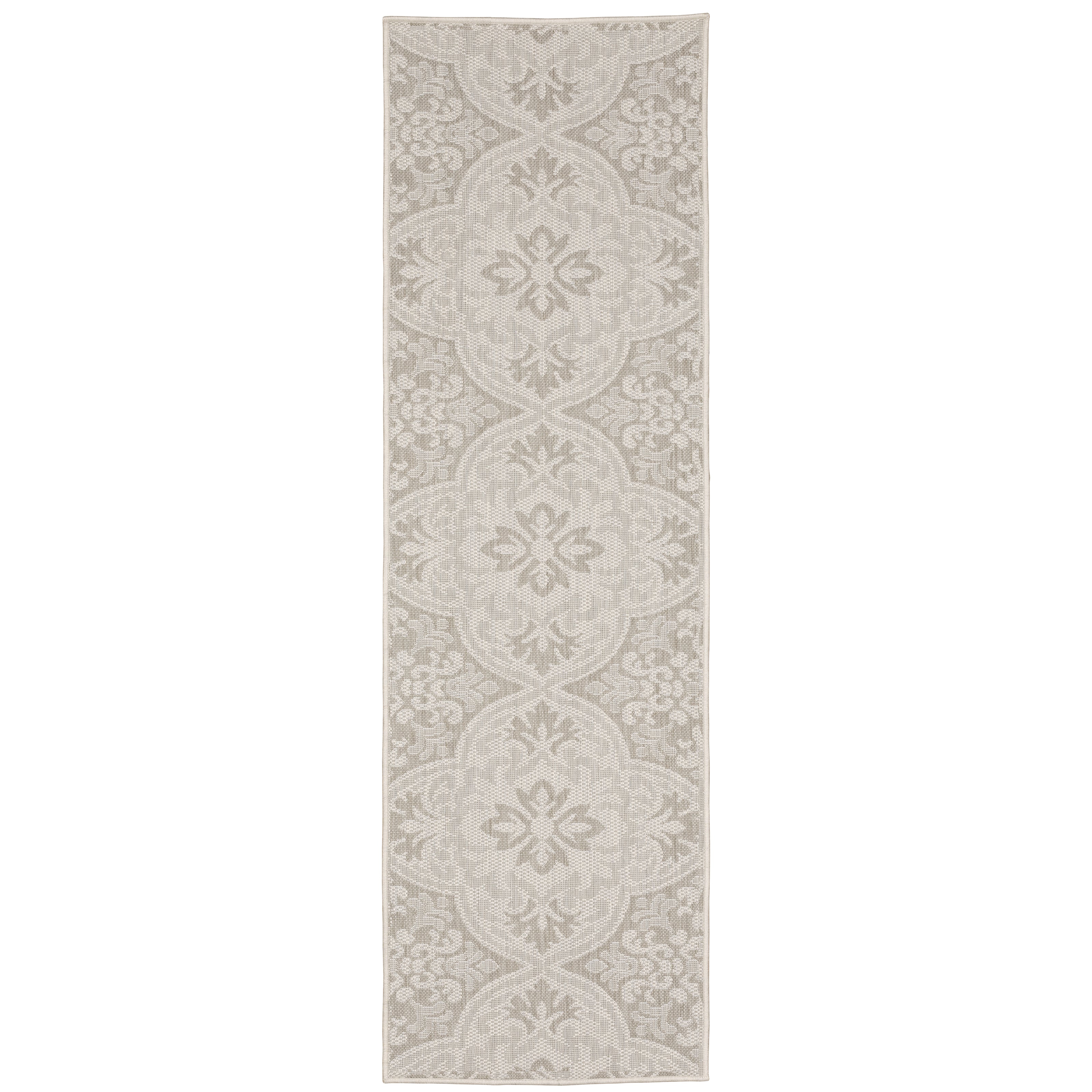 Portofino 2805W Ivory/Grey 3'3" x 5' Rug