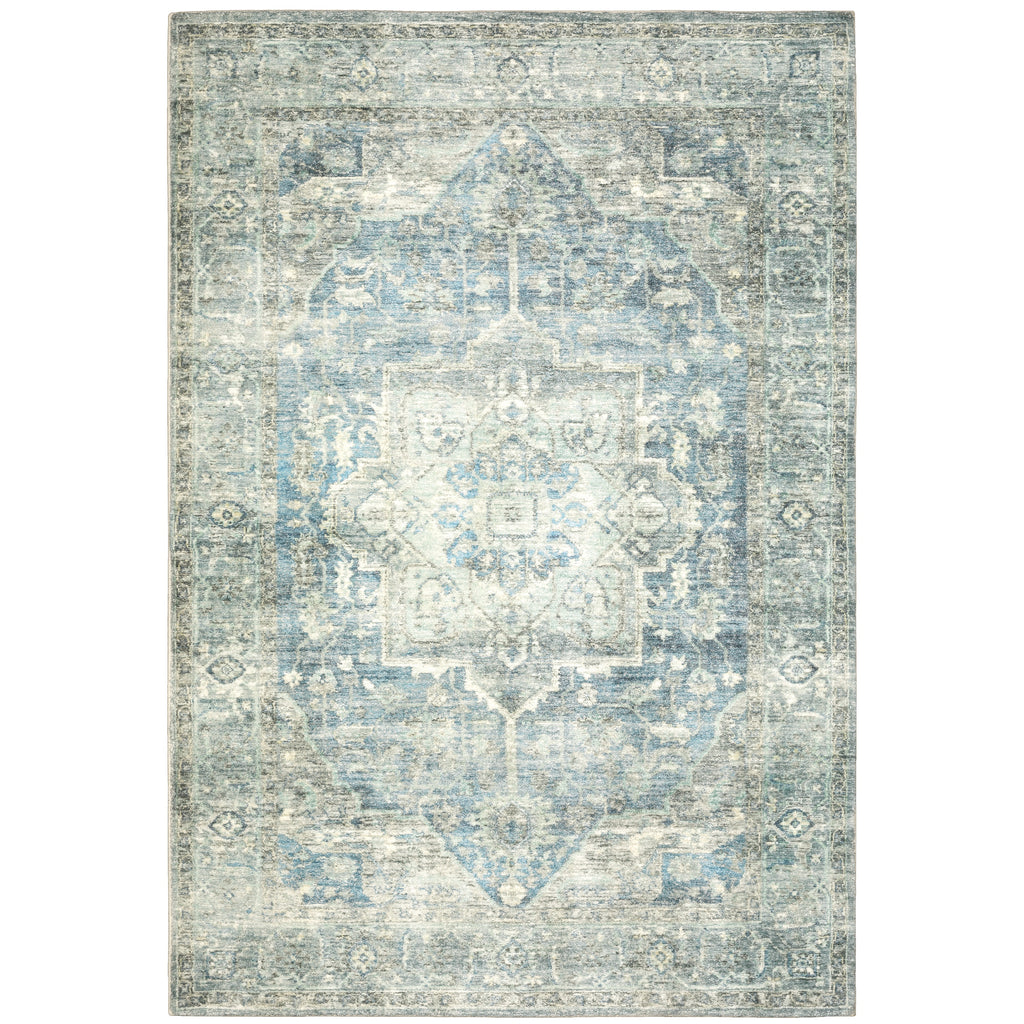 Savoy 28102 Grey/Blue 5'3" x 7'3" Rug