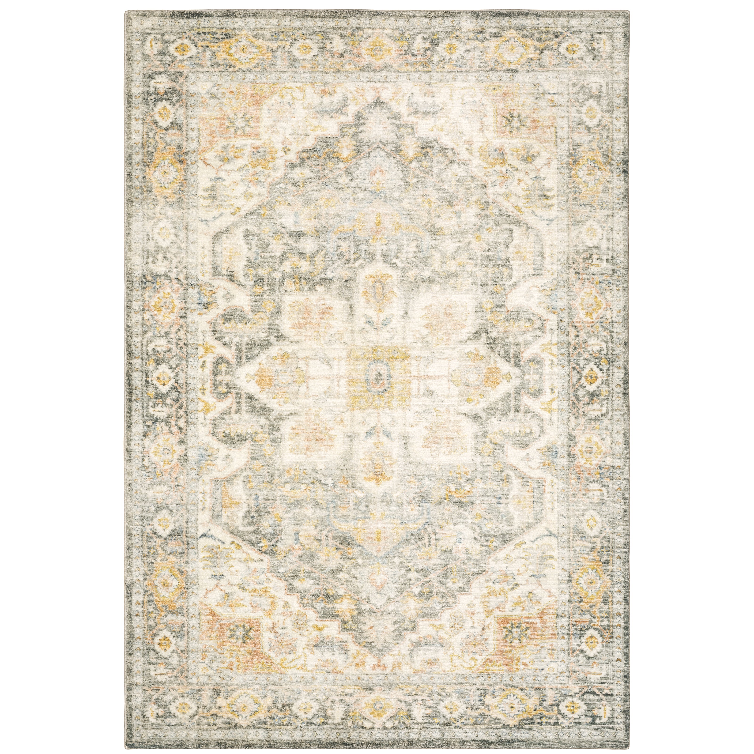 Savoy 28103 Grey/Gold 5'3" x 7'3" Rug