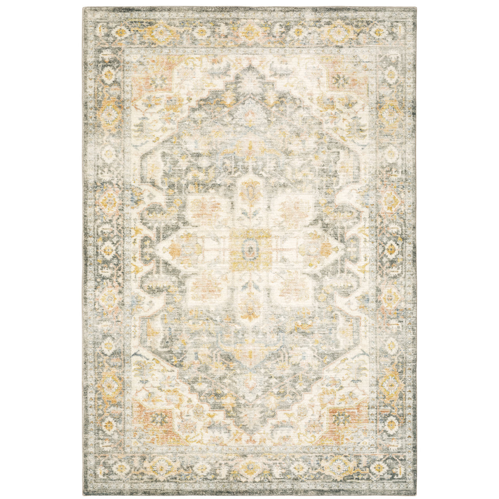 Savoy 28103 Grey/Gold 5'3" x 7'3" Rug