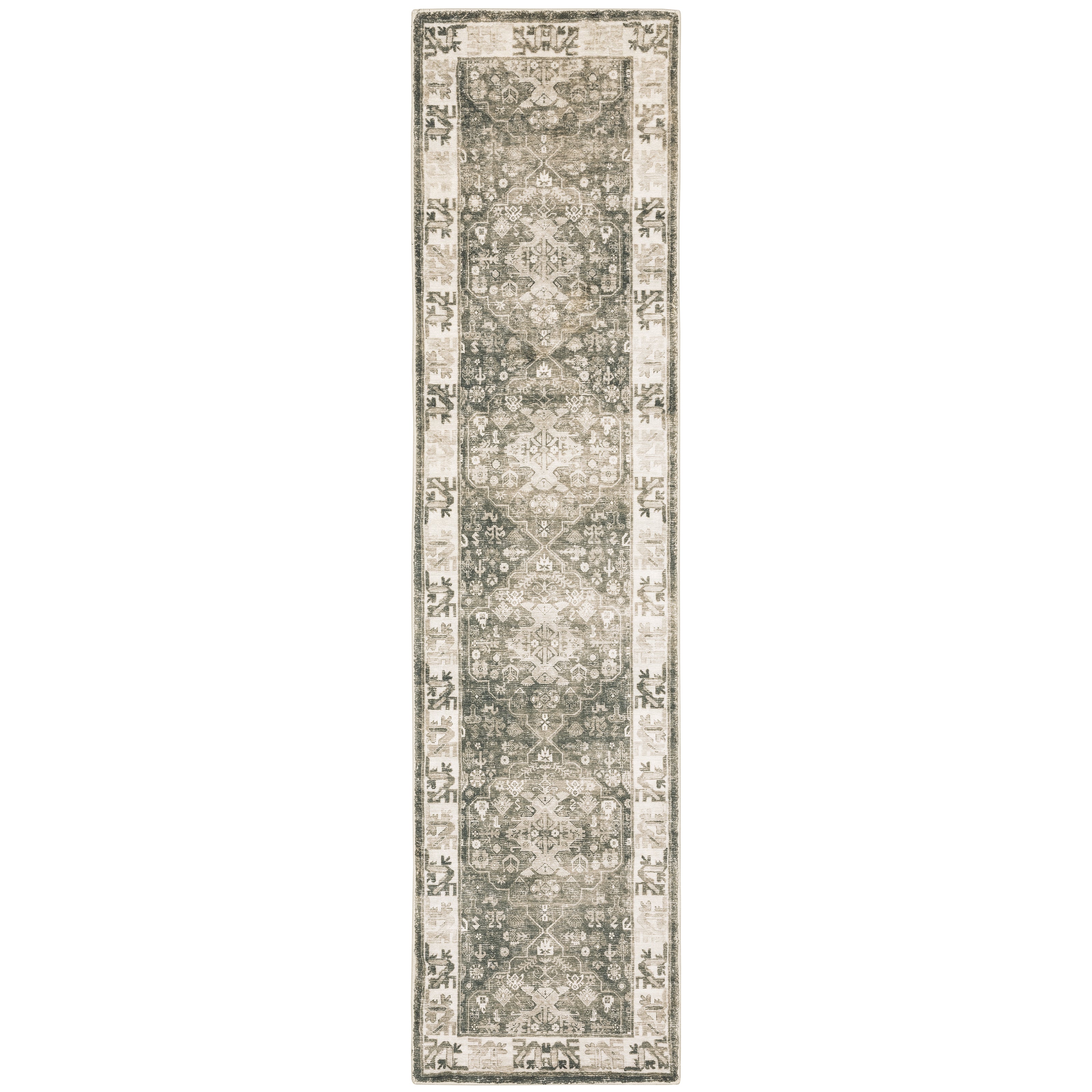 Savoy 28105 Charcoal/Ivory 5'3" x 7'3" Rug