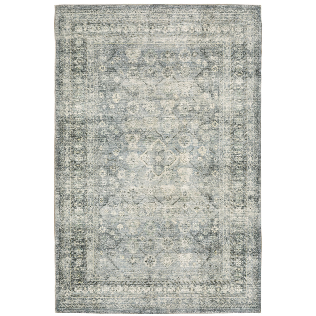 Savoy 28106 Blue/Ivory 5'3" x 7'3" Rug