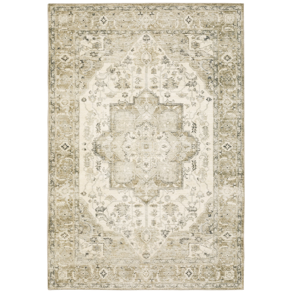 Savoy 28108 Tan/Ivory 5'3" x 7'3" Rug