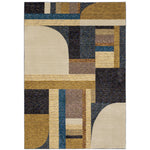 Strada Str01 Gold/Blue 3'3" x 5'2" Rug