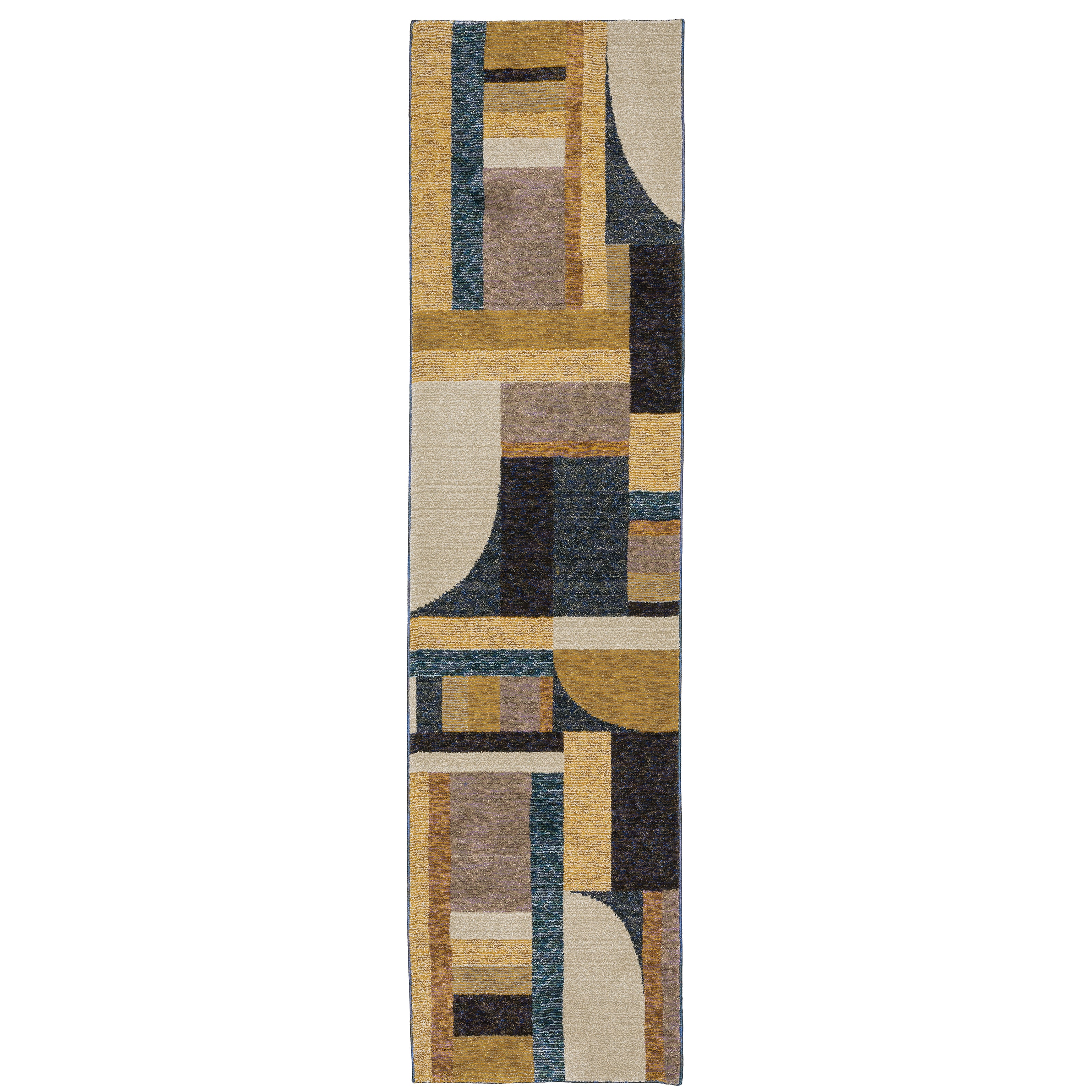 Strada Str01 Gold/Blue 3'3" x 5'2" Rug