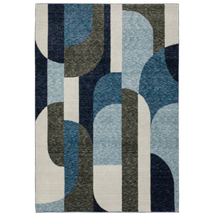 Strada Str03 Blue/Grey 3'3" x 5'2" Rug