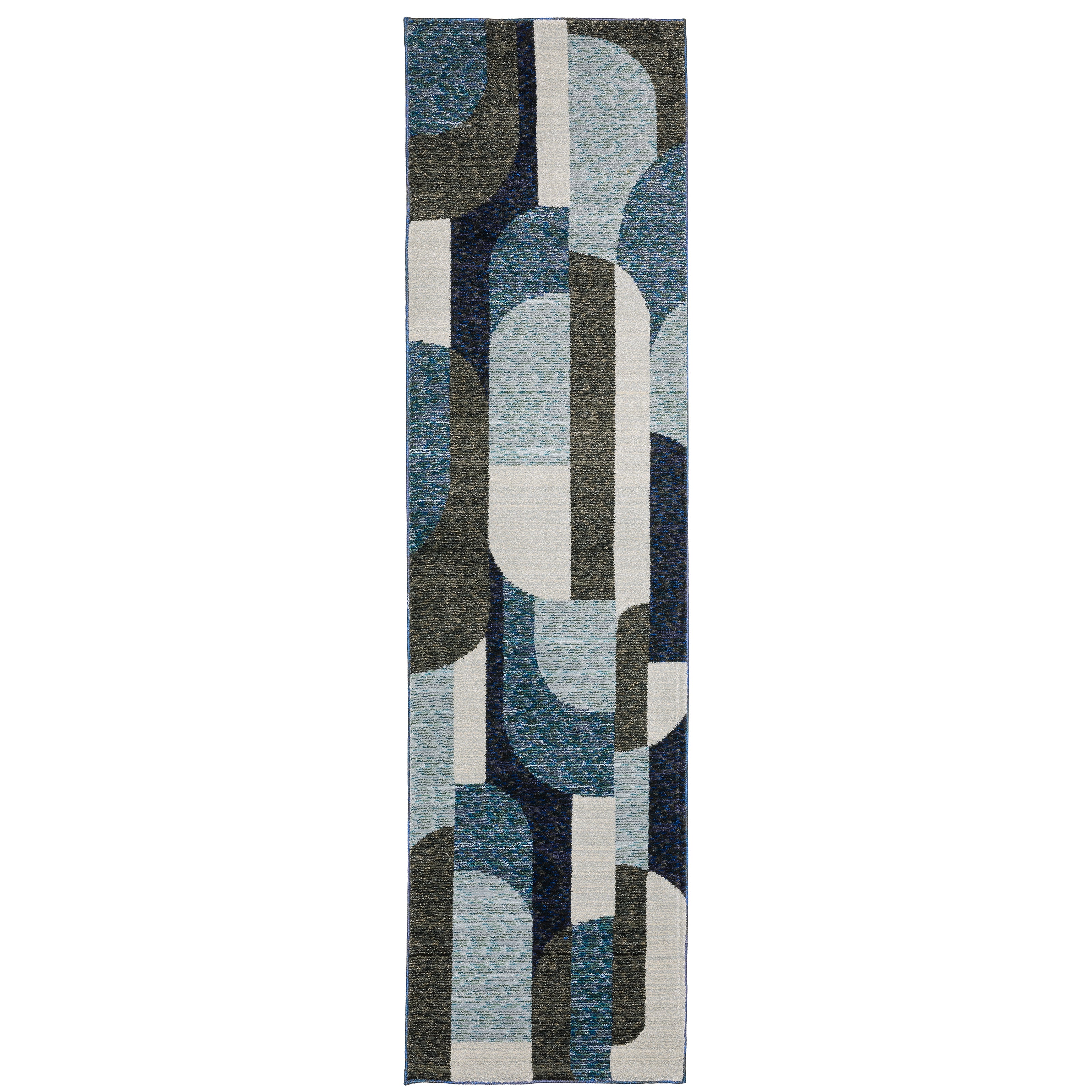 Strada Str03 Blue/Grey 3'3" x 5'2" Rug