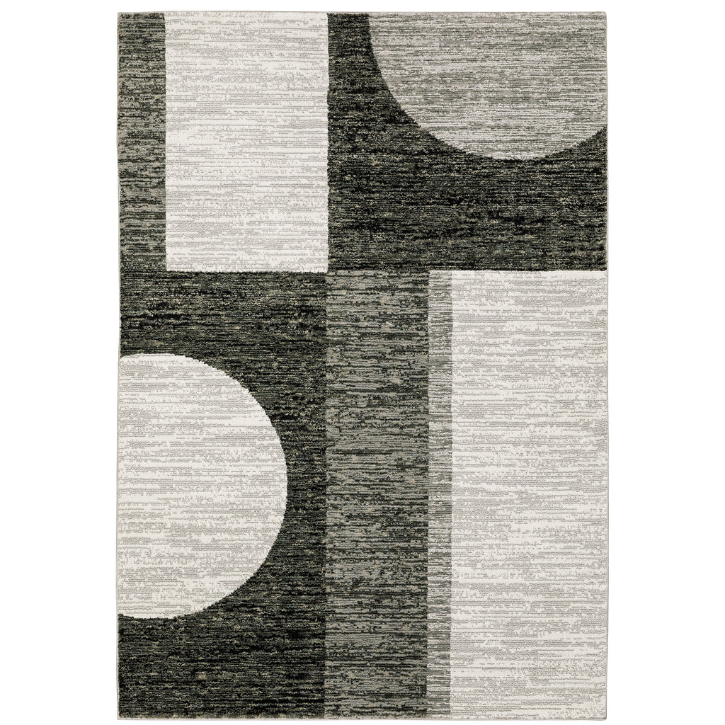 Strada Str06 Charcoal/Grey 3'3" x 5'2" Rug