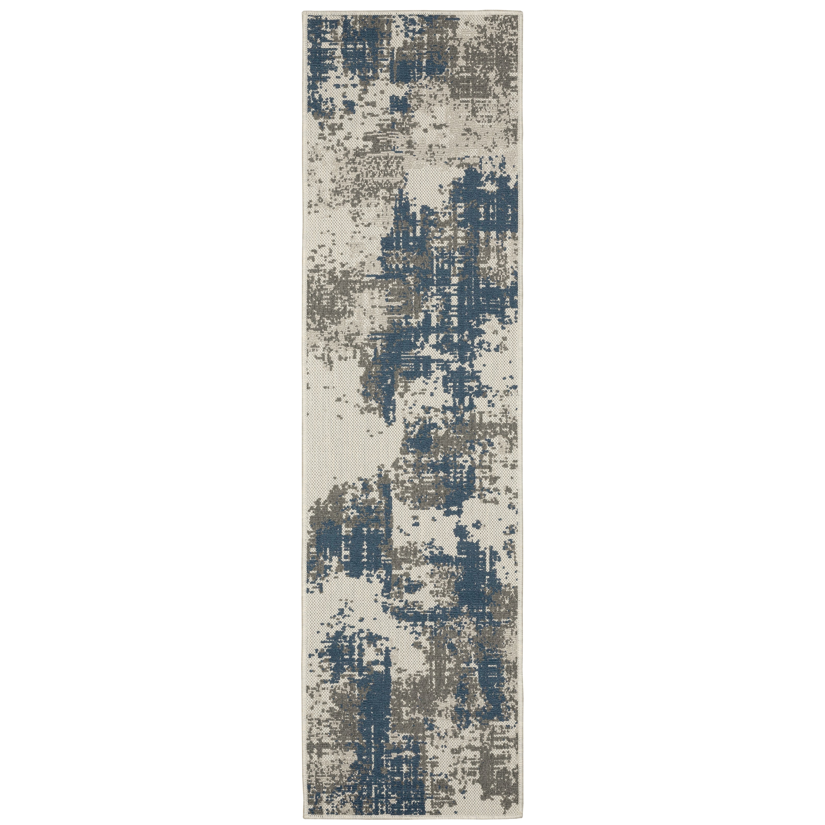 Torrey 140H1 Light Grey/Blue 1'10" x 3'9" Rug