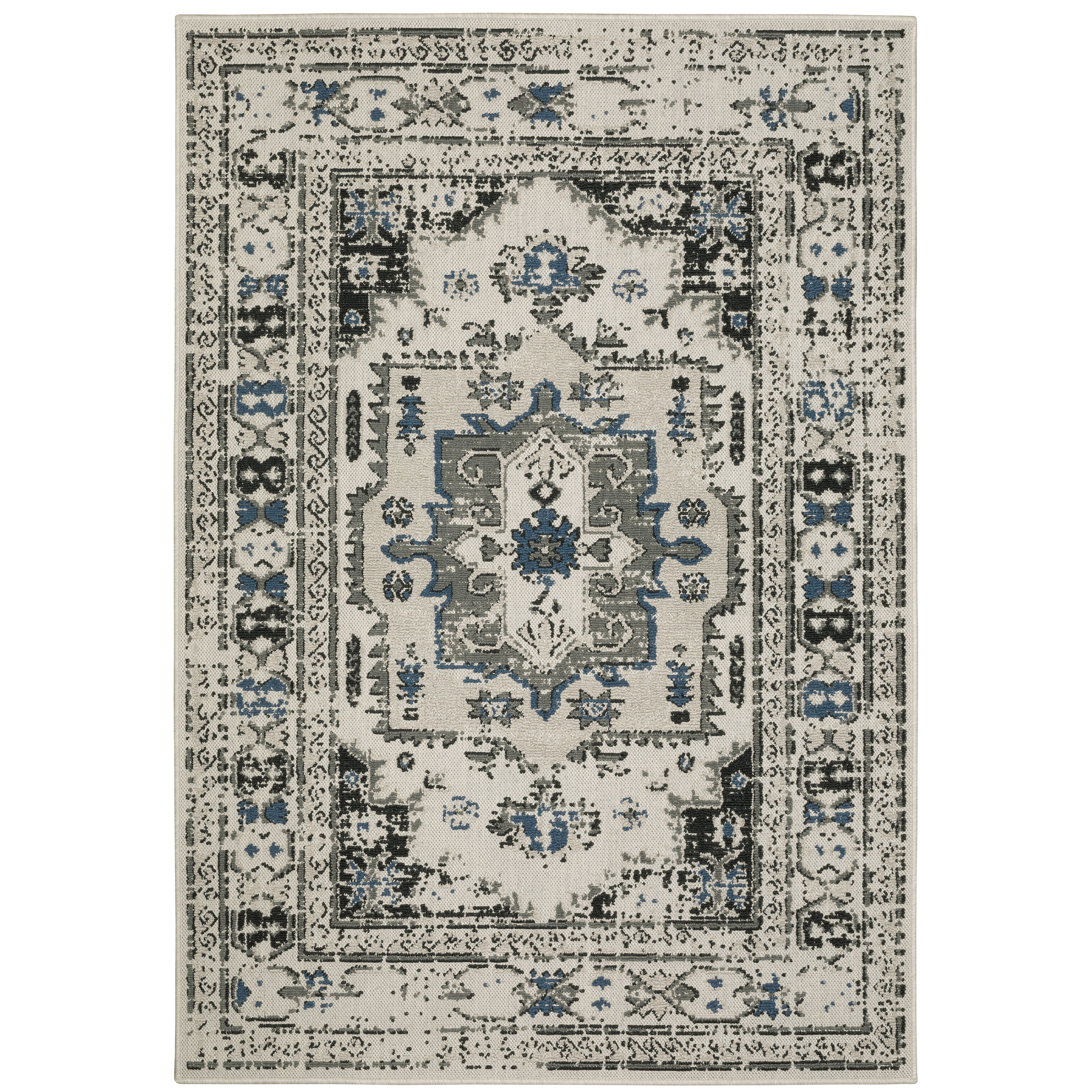 Torrey 5561H Light Grey/Grey 1'10" x 3'9" Rug