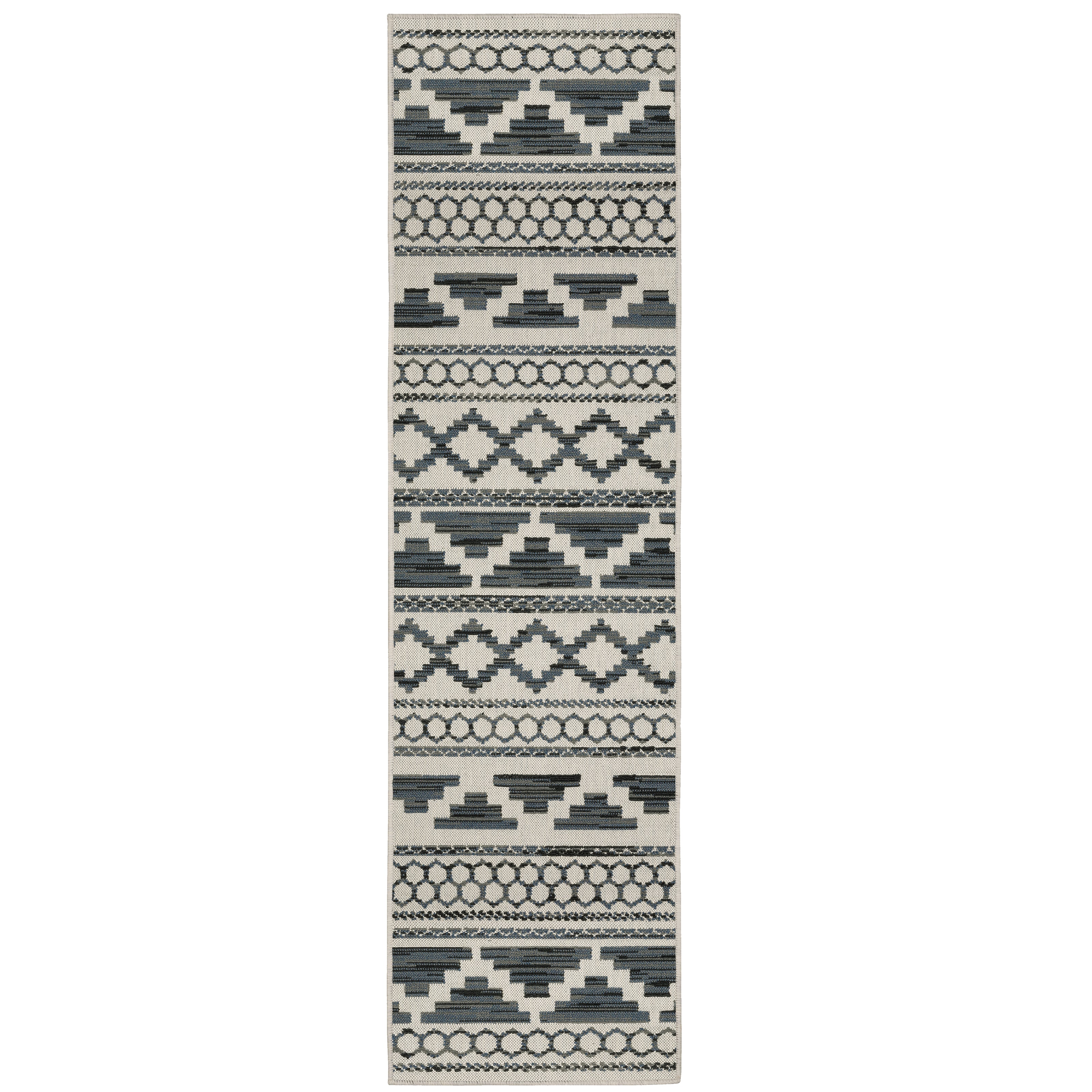 Torrey 005Y1 Light Grey/Blue 1'10" x 3'9" Rug