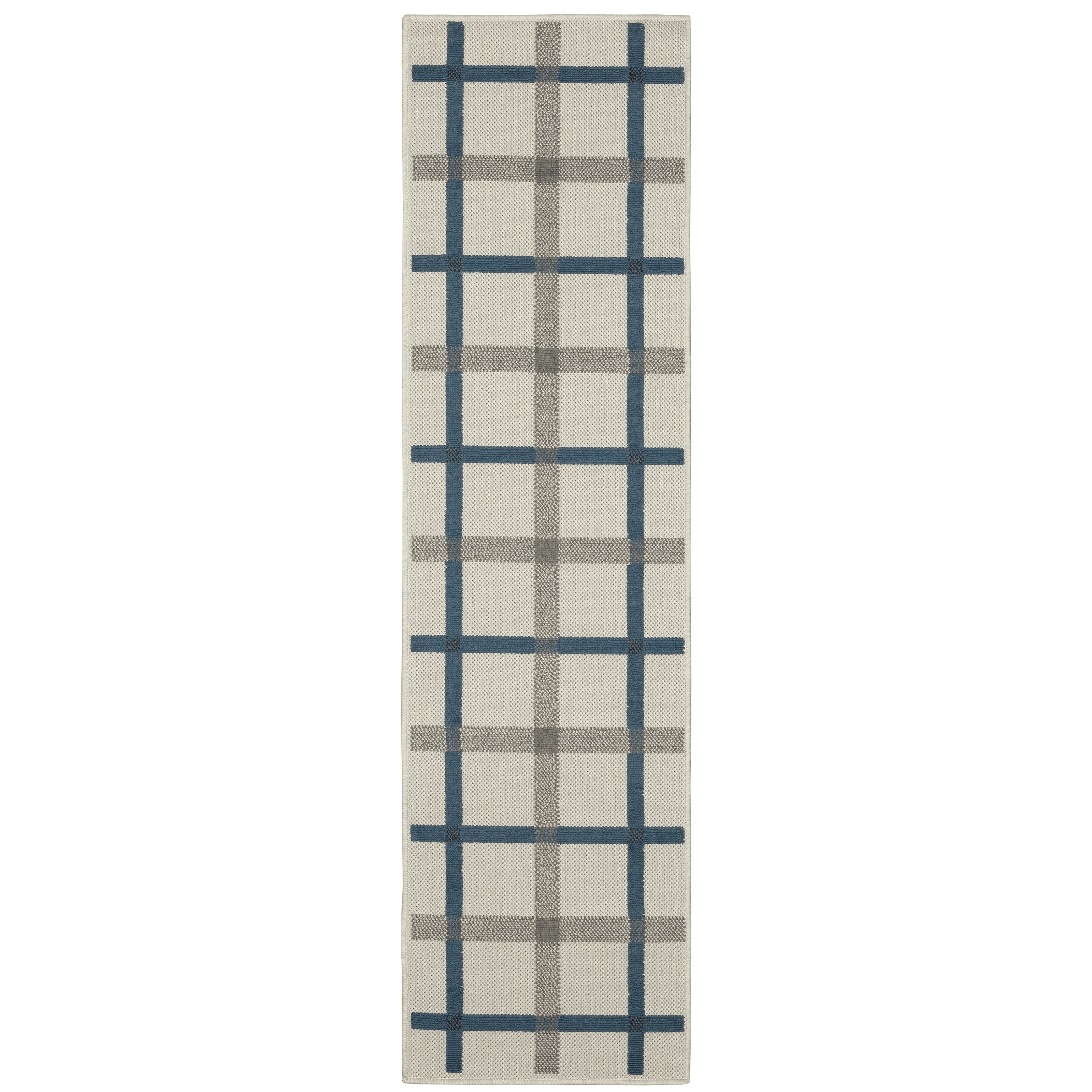 Torrey 7150H Light Grey/Blue 1'10" x 3'9" Rug