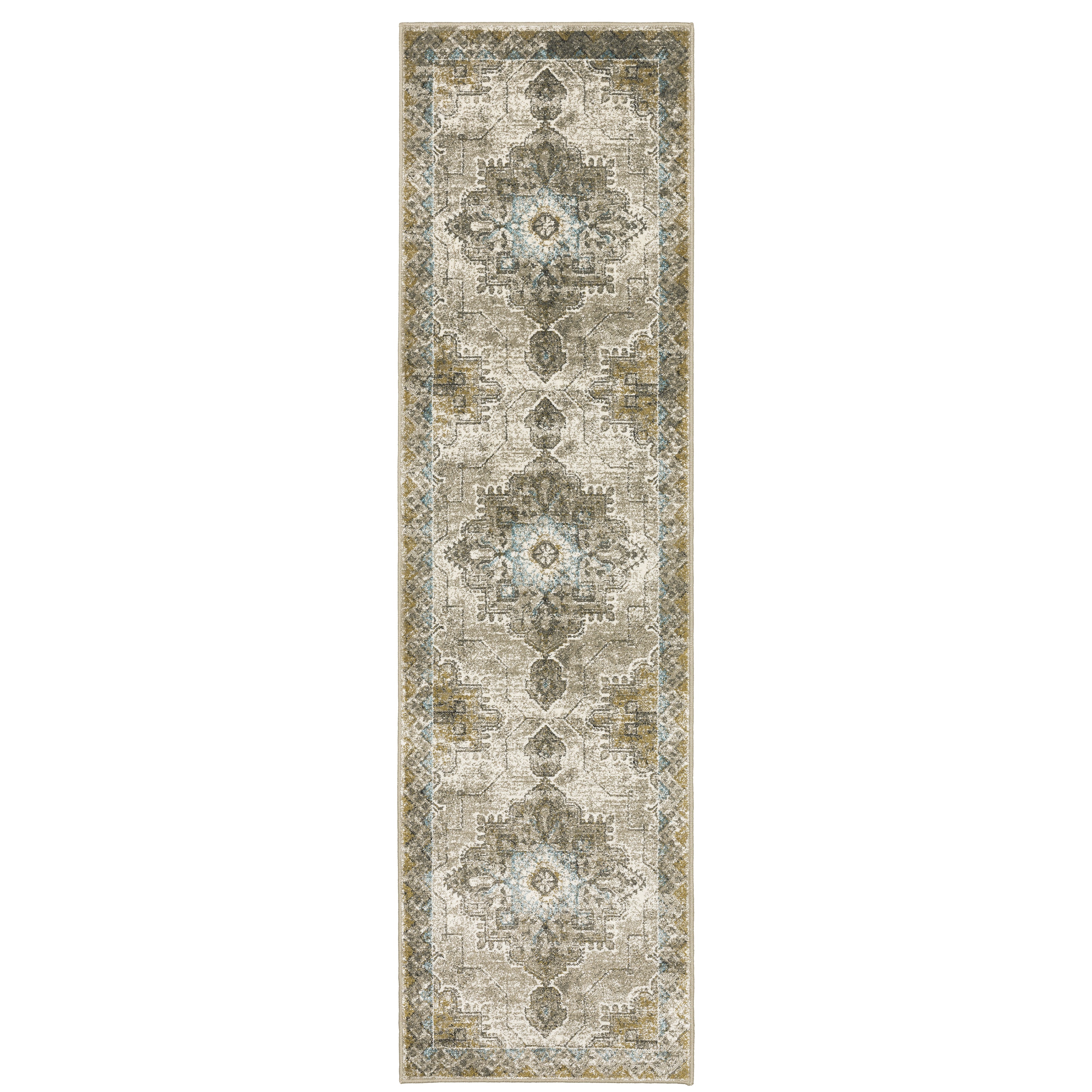 Venice 1104W Grey/Blue 3'10" x 5'5" Rug