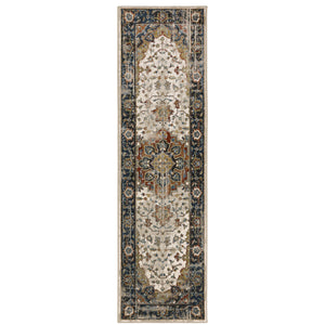 Venice 054X8 Beige/Blue 3'10" x 5'5" Rug