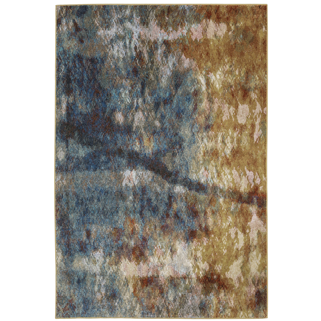 Venice 8123X Blue/Gold 3'10" x 5'5" Rug