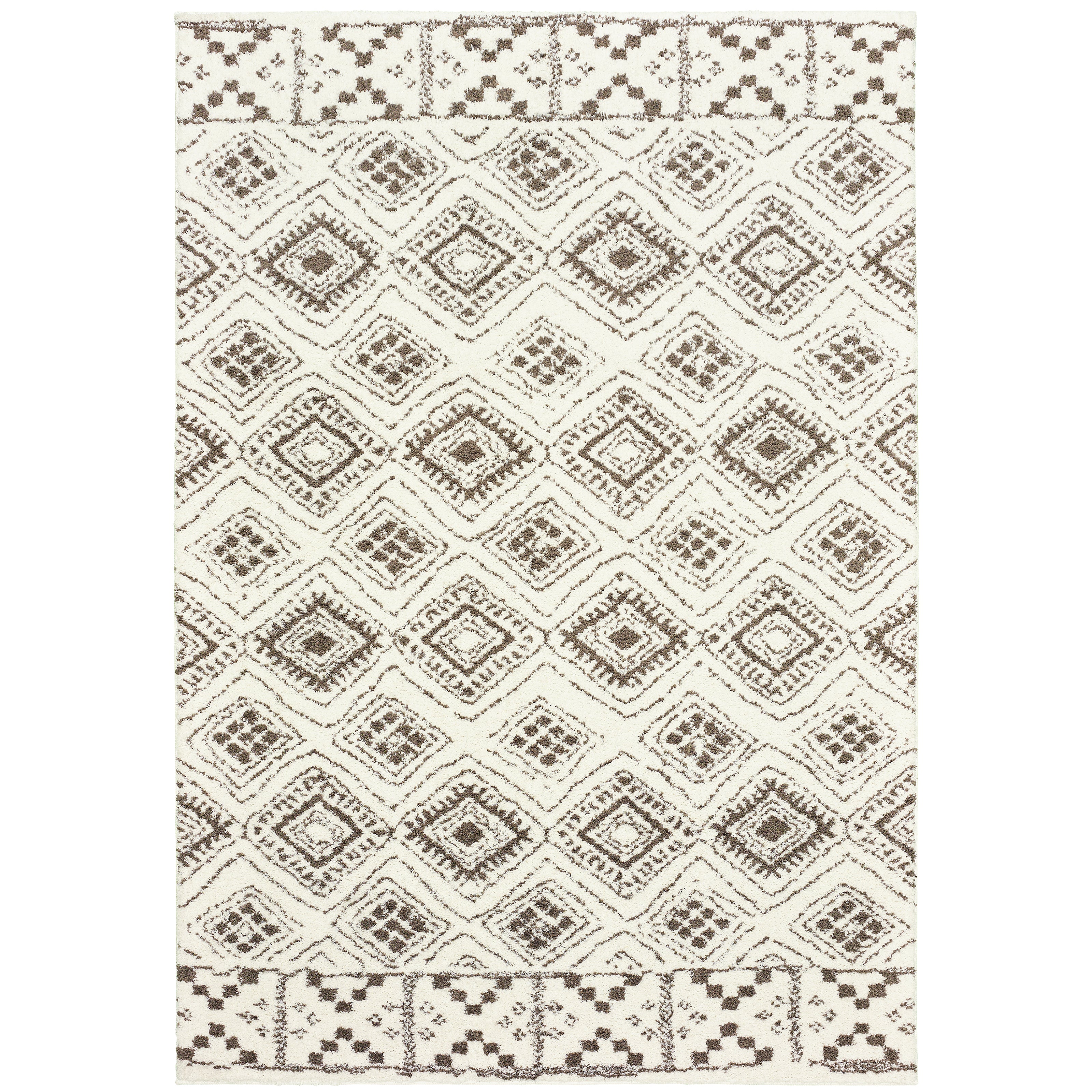 Verona 1330W Ivory/Brown 5'3" x 7'6" Rug