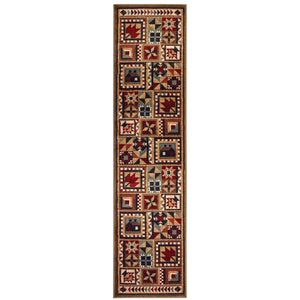 Woodlands 9596A Brown/Multi 1'10" x 3' Rug