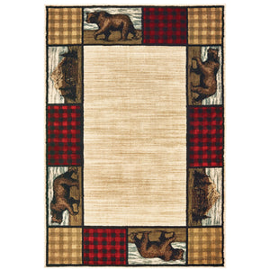 Woodlands 9603C Ivory/Multi 1'10" x 3' Rug