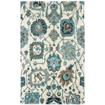 Zahra 75503 Ivory/Blue 10' x 13' Rug