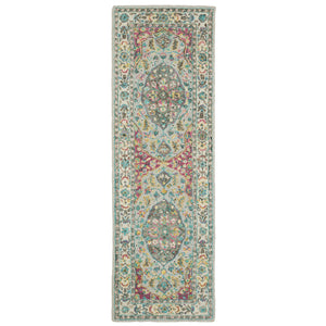 Zahra 75504 Grey/Pink 3'6" x 5'6" Rug