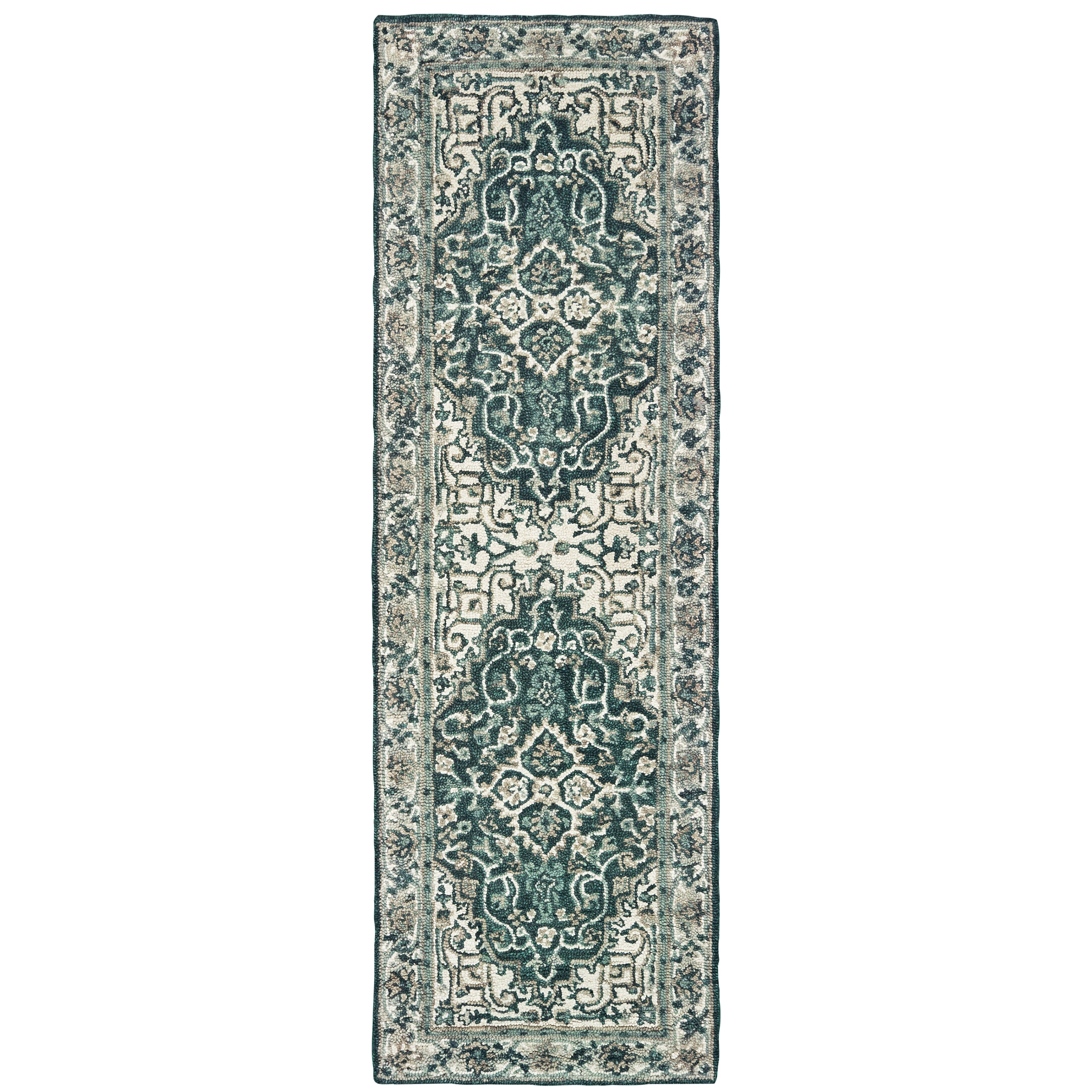 Zahra 75506 Grey/Blue 5' x 8' Rug