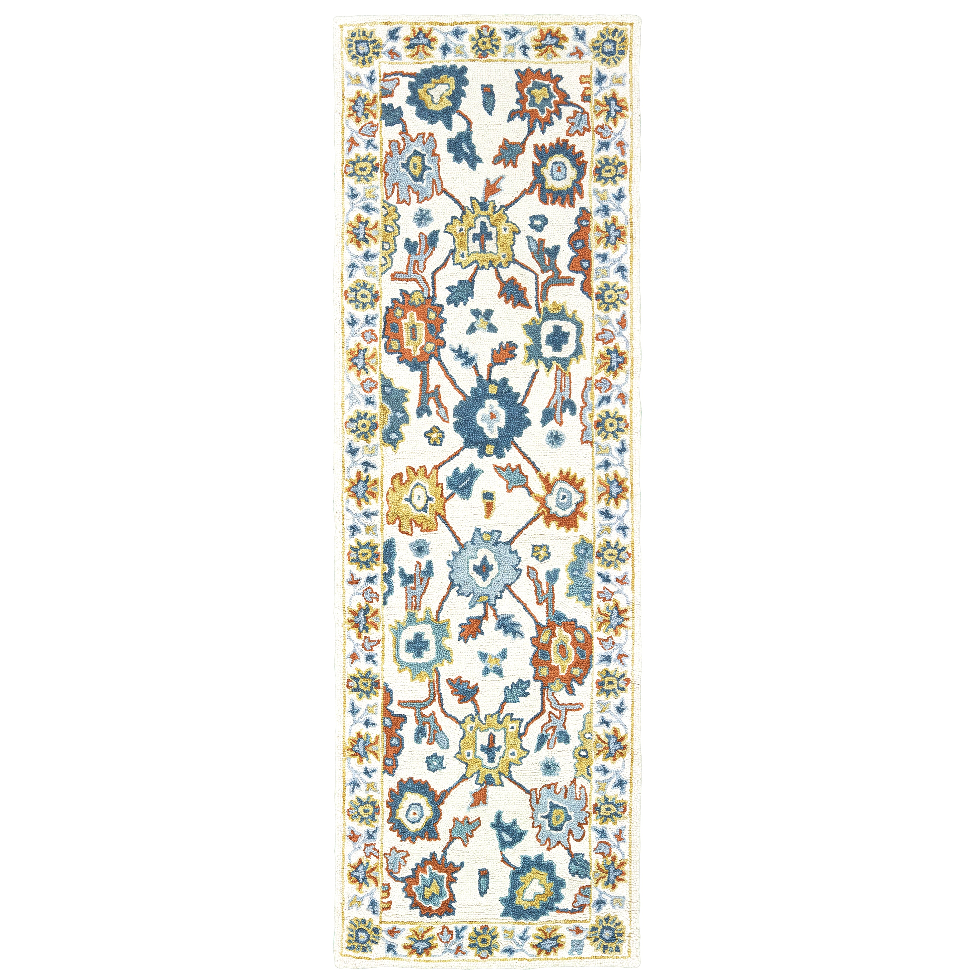 Zahra 75507 Ivory/Gold 3'6" x 5'6" Rug