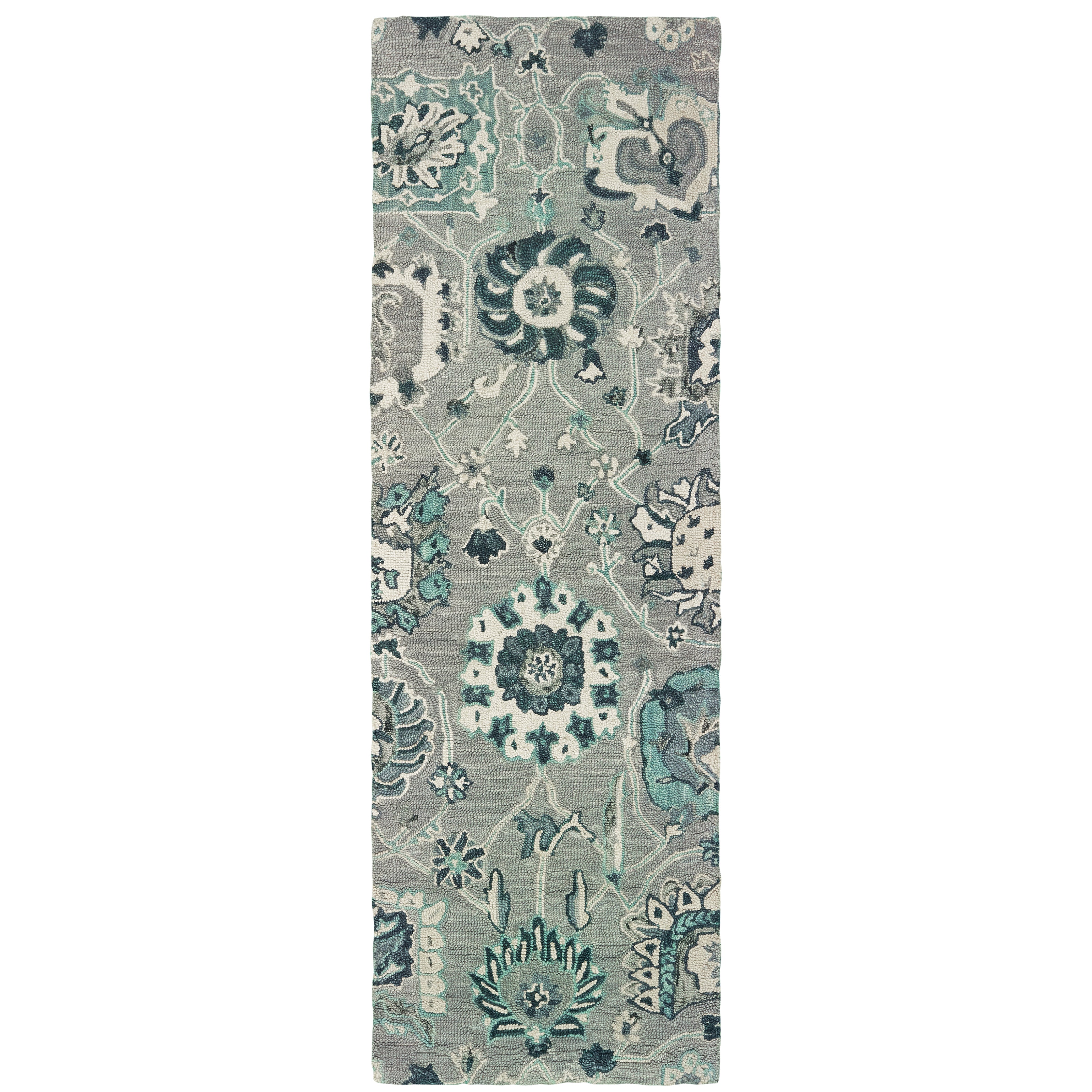 Zahra 75508 Grey/Blue 8' x 10' Rug