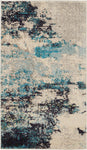 Nourison Celestial CES02 Ivory/Teal Blue Area Rug